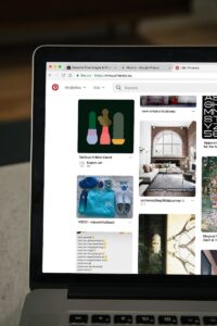 how to create a pin on pinterest - MacBook displaying Pinterest website